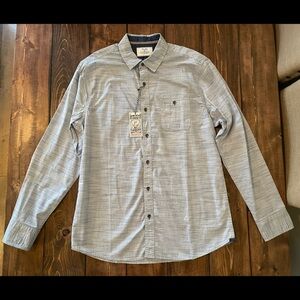 NWT Flag & Anthem Button Down Long Sleeve Shirt - Size Large